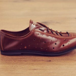 Leather cycling shoes